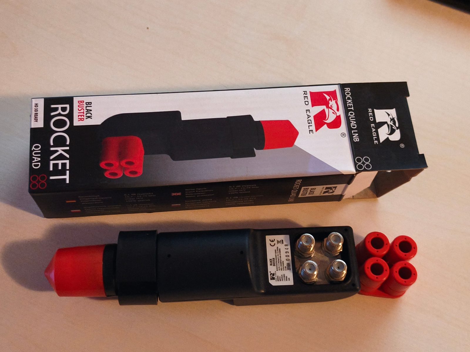 Red Eagle Rocket Quad LNB für Satellitenempfang